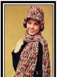 Adjustable Hat & Scarf 1963_Crochet