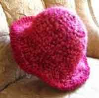 Crocheted Hat with Brim