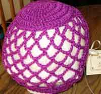 Crocheted Mesh Cap