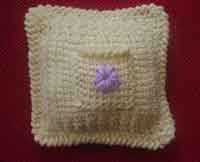 Tunisian Keepsake Pocket Pillow