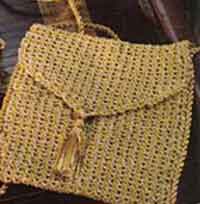 Gilded     Crochet Clutch