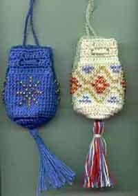 Anns Beaded Crochet Amulet Bags