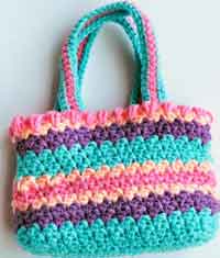 Crochet Seed Stitch Purse