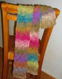 Basket of Noro Scarf