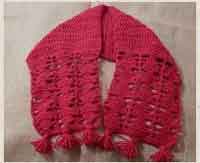 Up & Down Triangles Lace Short Scarf