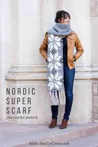 Nordic Crochet Super Scarf
