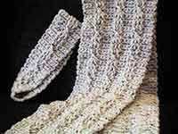 Twisted Cable Scarf and Headband Crochet Pattern