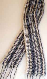 Crazy Mixed Up Stitches Scarf