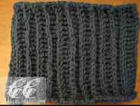 Crochet Ribbed Cowl