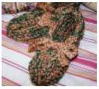 Ribbed Crochet Slippers