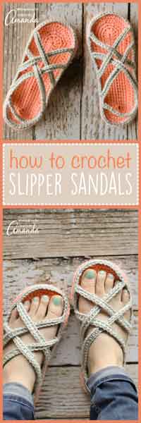 Crochet Slipper Sandals