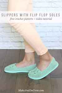 Slippers with Flip Flop Soles