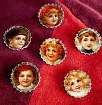 Vintage Image Bottle Cap Magnets