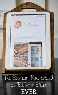 Recycled Kitchen iPad Stand