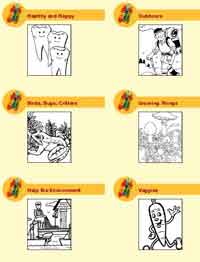 E is for Environment Coloring Page