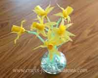 Tissue Paper Daffodils Tutorial