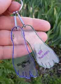 Footprints Fathers Day Key Chain