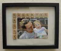 Daddy’s Daughter Scrabble Photo Frame Tutorial