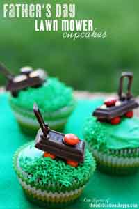 Lawnmower Cupcakes