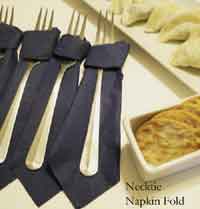 Necktie Napkin Fold