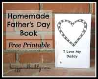 Fathers Day Book for Kids to Make (Free Printable