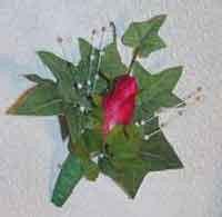 Rosebud and Ivy Boutonniere