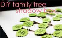 DIY Family Tree Shadow Box