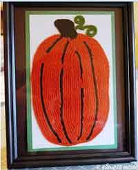 Pumpkin Yarn Art Tutorial