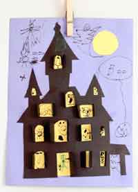 Haunted House Halloween Cut-out
