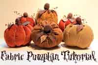Fall Fabric Pumpkin Tutorial