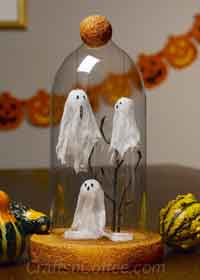 Halloween Ghosts Under Glass Tutorial