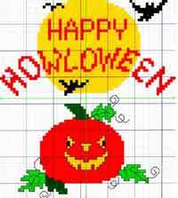 Halloween Treat Bag Cross Stitch