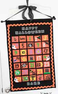 Halloween Felt Countdown Calendar Tutorial