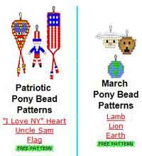 Holiday Pony Bead Patterns