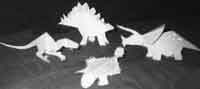 Print and Fold Dinosaurs