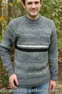 Mens Top Down Raglan Sweater