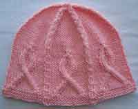 Pink ribbon Hat