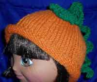 Pumpkin baby hat 
