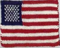 American Flag Knitting Chart