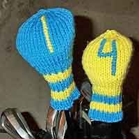 Knitted Golf Club Covers