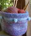 Basket Bag with Bobbles