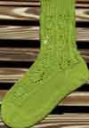Quilted Leaf Lace Socks