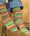 Self-Striping Socks