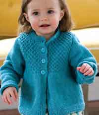 Child smocked cardigan 