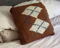 Double Sided Argyle Pillow
