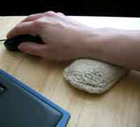 Earthy Computer Mouse Pad Wrist Pillow