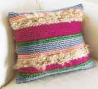 Curly Striped Pillow