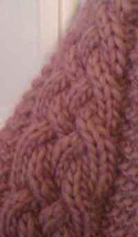 Annie - Five Rib Braid Cabled Scarf