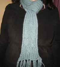 Cabled Loop Scarf