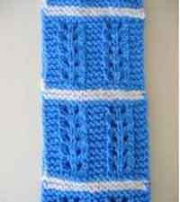 Eyelet & Garter Scarf